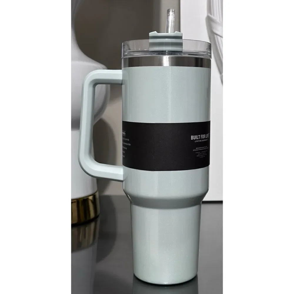 Stanley‎ “OG” Adventure Quencher 40oz Tumbler- SPEARMINT PEARLESCENT - Picture 2 of 4